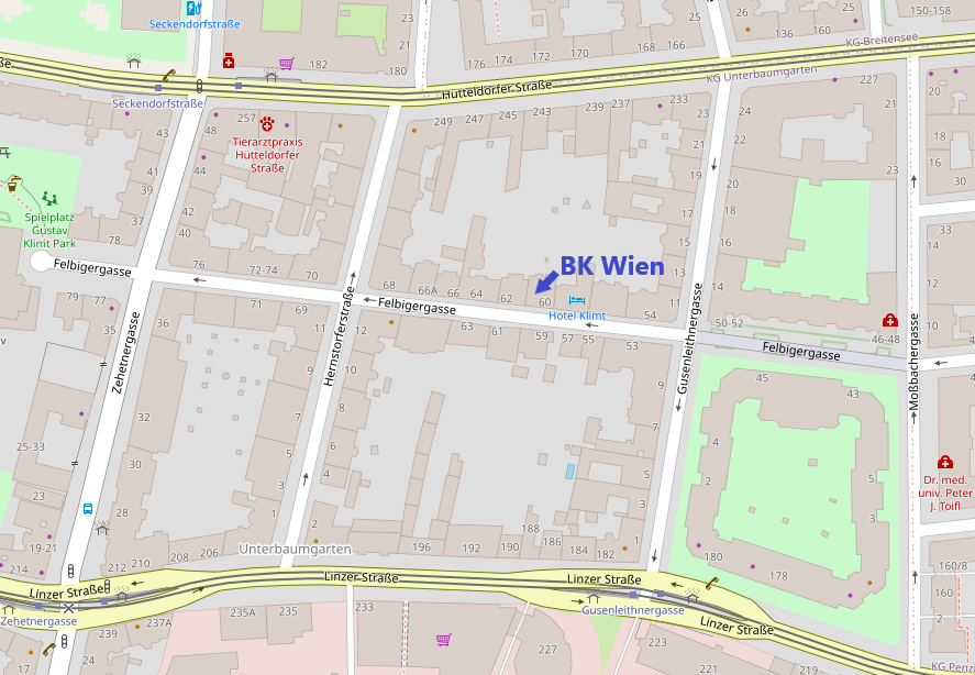 Bildausschnitt Open Street Map